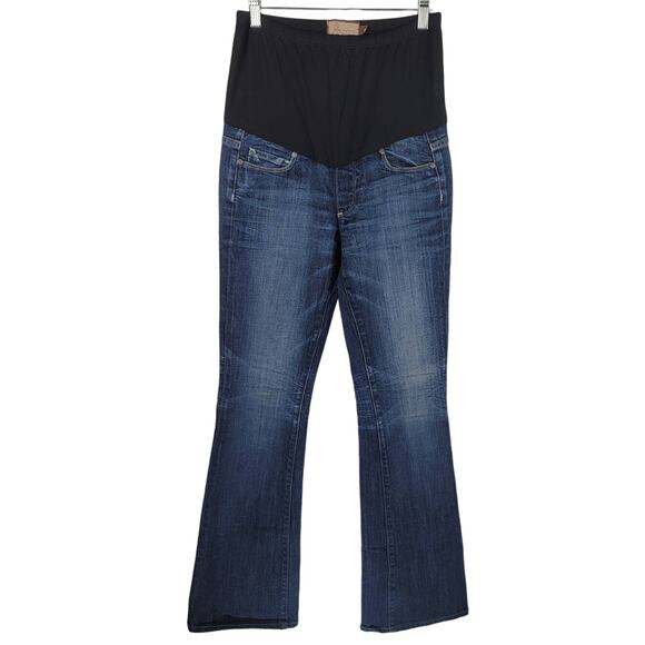 Paige Maternity Premium Whiskering Denim Jeans Women's 26 - Picture 1 of 5